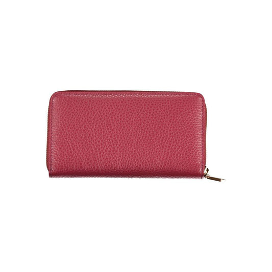 Coccinelle Elegant Pink Leather Zip Wallet elegant-pink-leather-zip-wallet