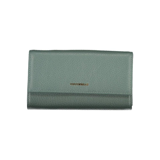 Coccinelle | Elegant Green Leather Double Wallet| McRichard Designer Brands   