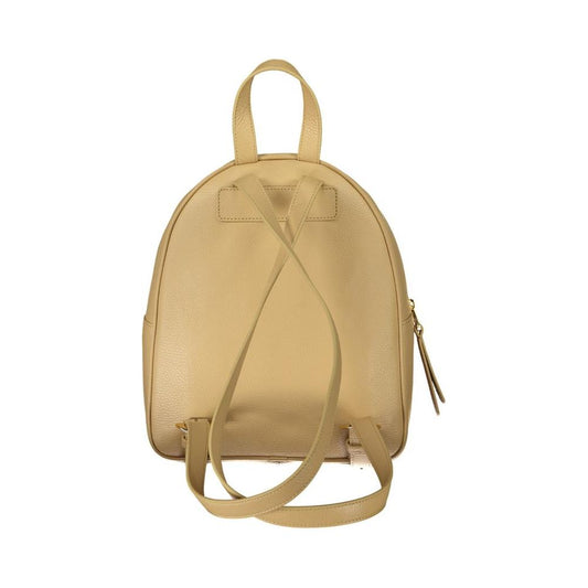 Coccinelle Beige Leather Backpack beige-leather-backpack