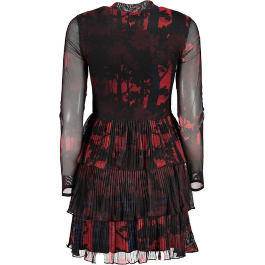 Desigual Chic Contrast Detail Long Sleeve Short Dress chic-contrast-detail-long-sleeve-short-dress