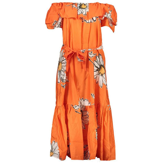 Desigual Orange Cotton Dress orange-cotton-dress