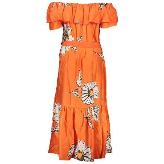 Desigual Orange Cotton Dress orange-cotton-dress