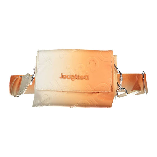Chic Orange Contrast Detail Handbag