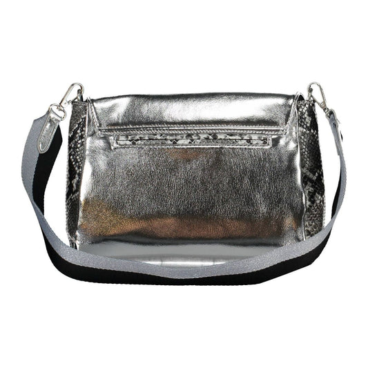 Desigual Elegant Silver Polyurethane Handbag elegant-silver-polyurethane-handbag