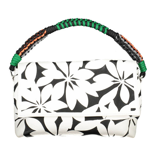 Desigual Chic White Contrasting Detail Shoulder Bag chic-white-contrasting-detail-shoulder-bag