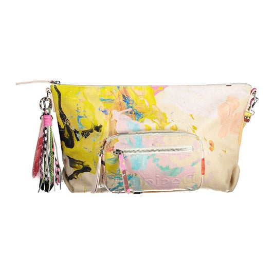 Desigual Chic White Contrasting Detail Shoulder Bag chic-white-contrasting-detail-shoulder-bag-1
