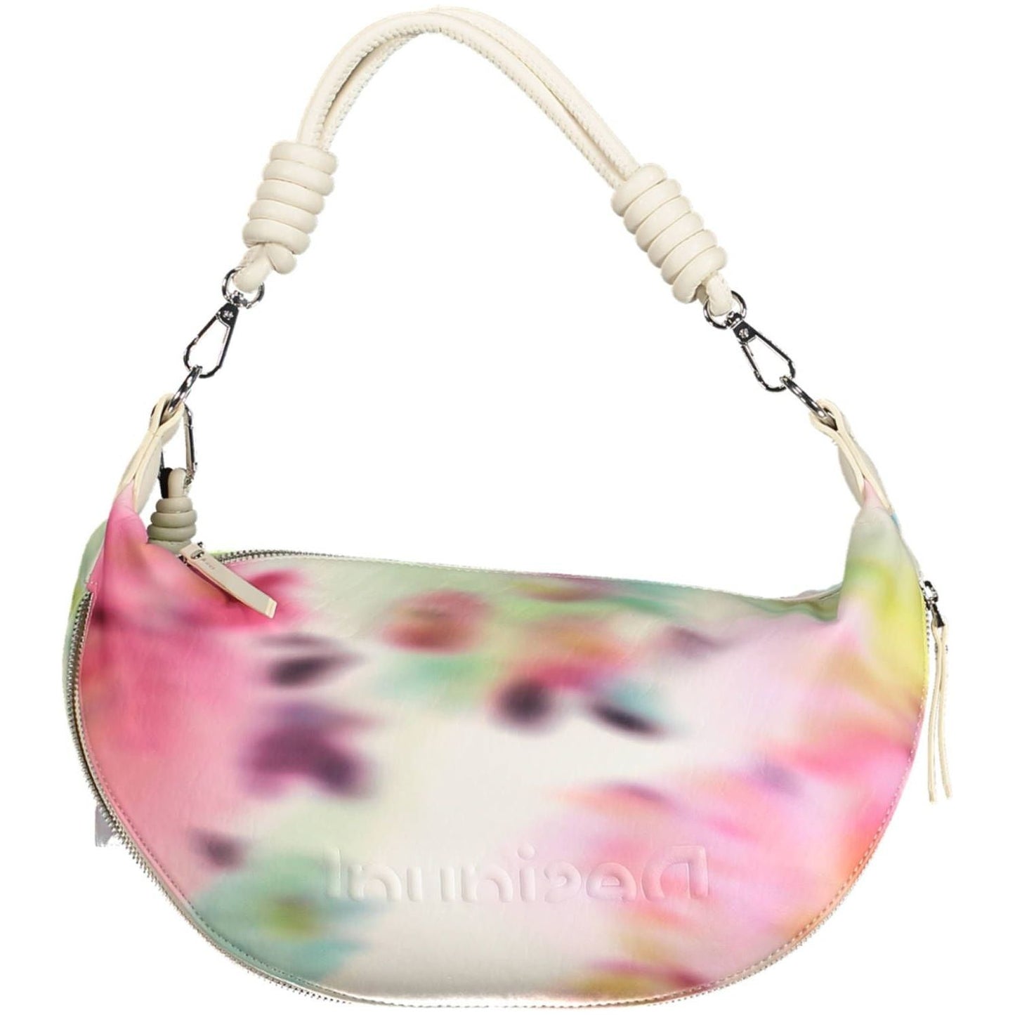 Desigual Chic White Expandable Handbag with Contrasting Accents chic-white-expandable-handbag-with-contrasting-accents