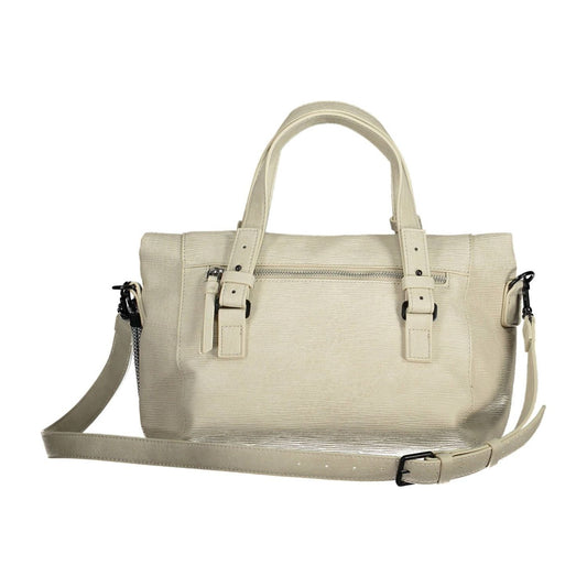 Desigual | Chic White Contrasting Detail Handbag| McRichard Designer Brands   