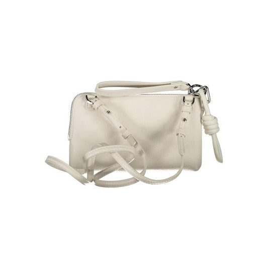 Desigual White Polyethylene Handbag white-polyethylene-handbag-16