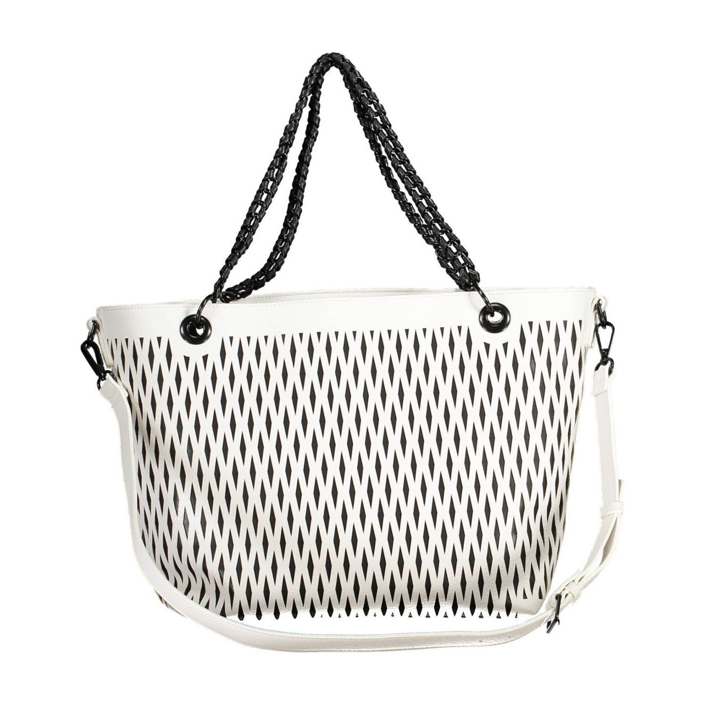 Desigual Chic White Chain-Handle Shoulder Bag chic-white-chain-handle-shoulder-bag