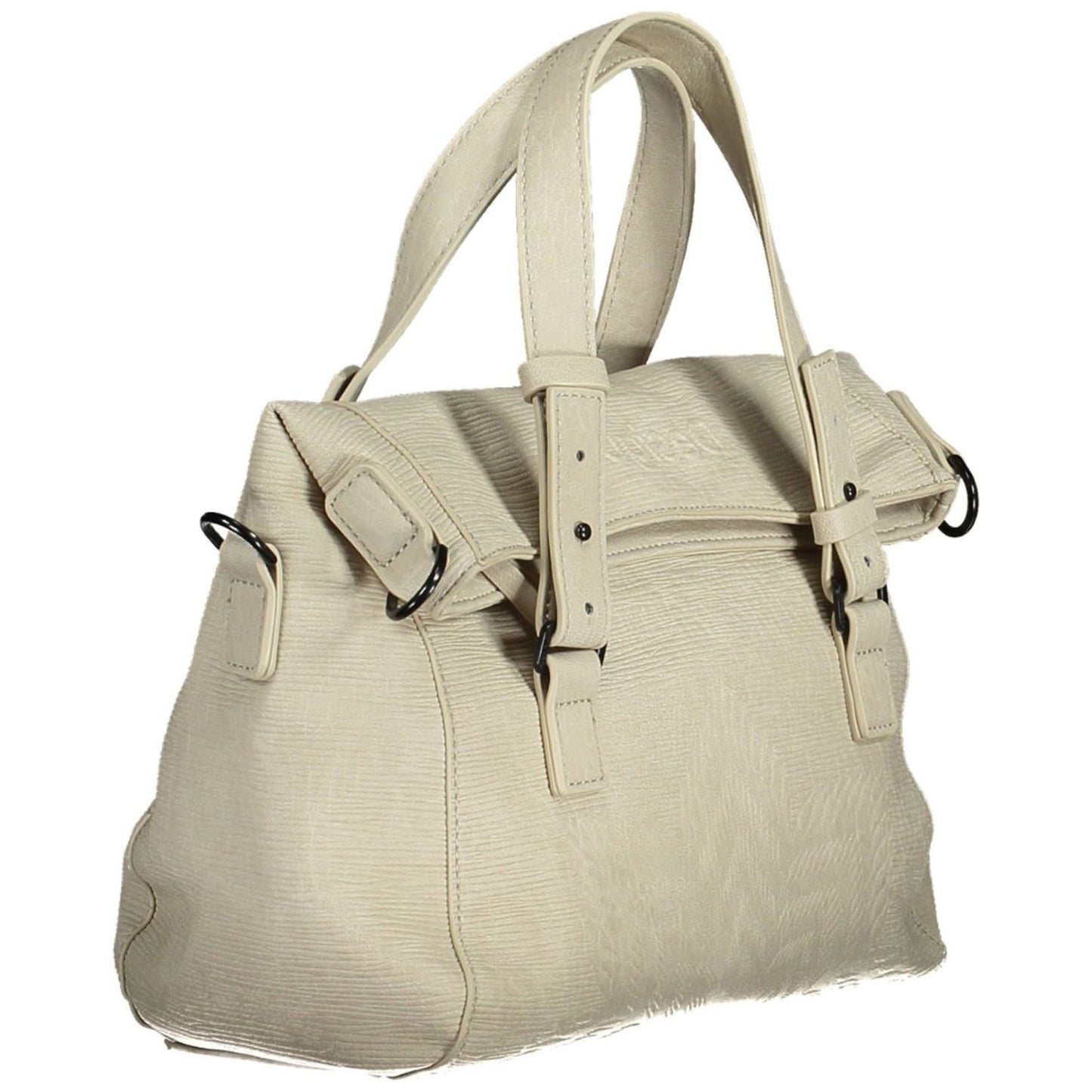 Desigual Chic White Contrasting Detail Handbag chic-white-contrasting-detail-handbag