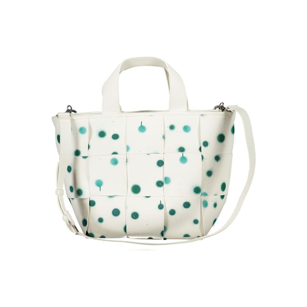 Desigual White Polyethylene Handbag white-polyethylene-handbag-11