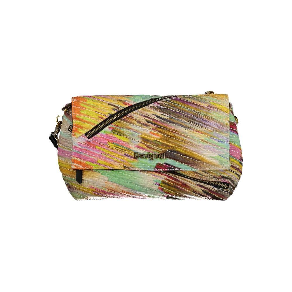 Desigual Yellow Polyester Handbag yellow-polyester-handbag