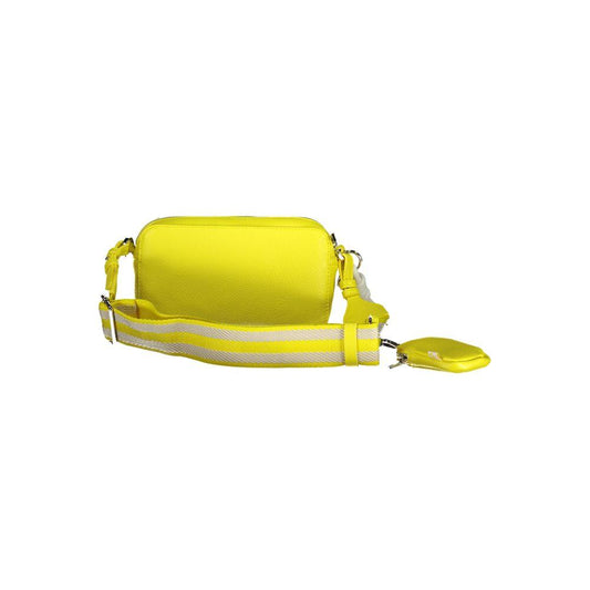 Desigual Yellow Polyethylene Handbag yellow-polyethylene-handbag-1