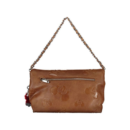 Desigual Brown Polyethylene Handbag brown-polyethylene-handbag-15