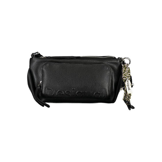 Desigual Black Polyethylene Handbag black-polyethylene-handbag-46