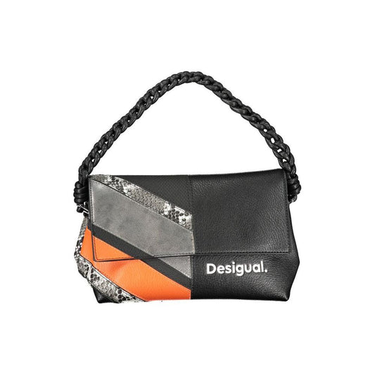 Desigual Black Polyethylene Handbag black-polyethylene-handbag-55