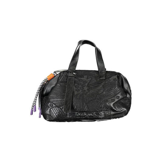 Desigual Black Polyethylene Handbag black-polyethylene-handbag-56