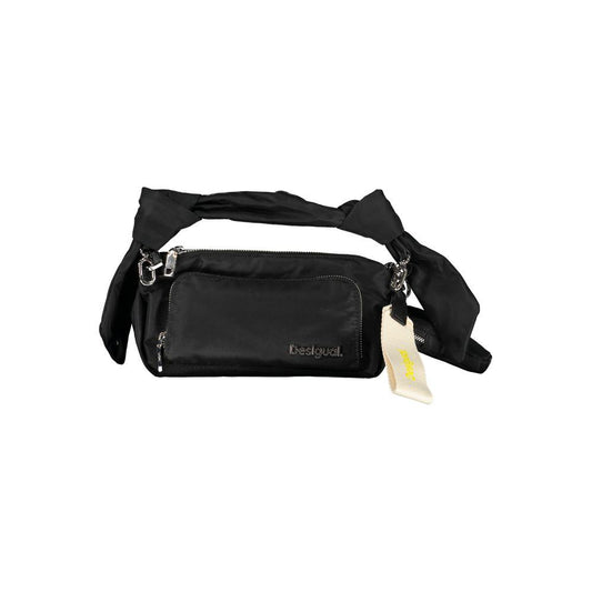 Desigual | Black Polyester Handbag| McRichard Designer Brands   