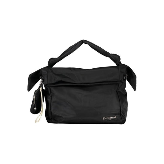 Desigual | Black Polyester Handbag| McRichard Designer Brands   