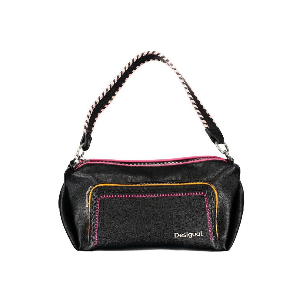 Desigual Black Polyethylene Handbag black-polyethylene-handbag-94