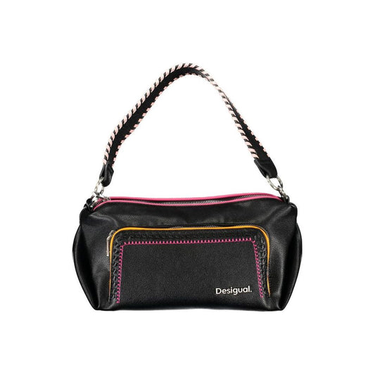 Desigual Black Polyethylene Handbag black-polyethylene-handbag-94