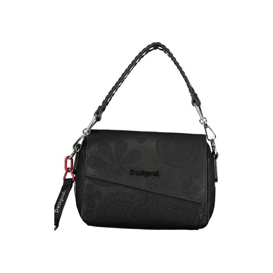 Desigual | Black Polyethylene Handbag| McRichard Designer Brands   