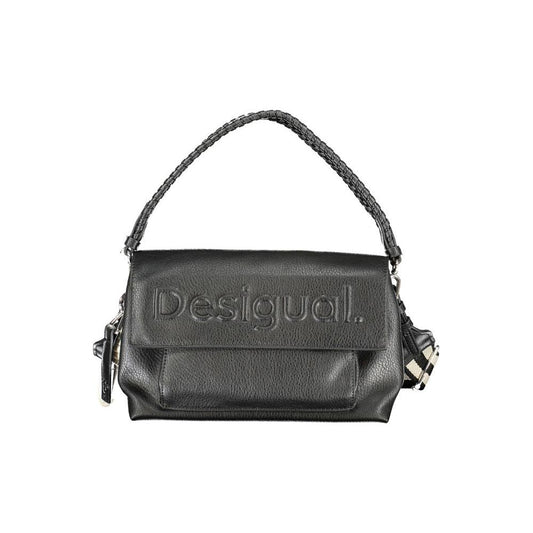 Desigual Black Polyethylene Handbag black-polyethylene-handbag-123