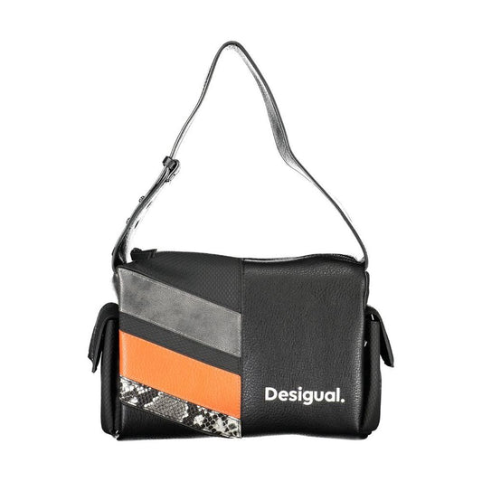 Desigual Black Polyethylene Handbag black-polyethylene-handbag-40