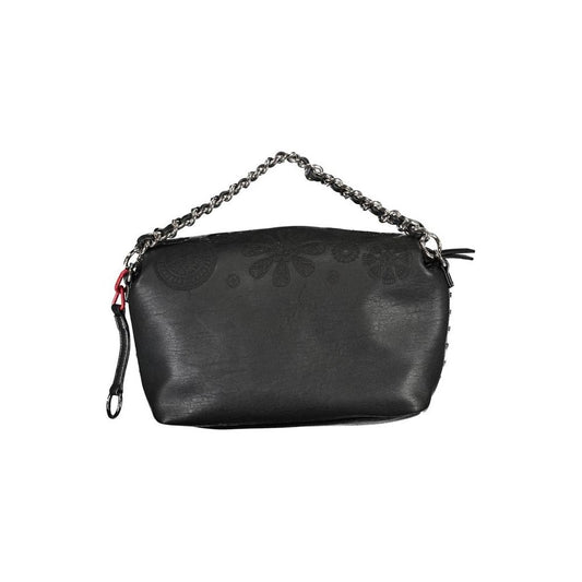 Desigual Black Polyethylene Handbag black-polyethylene-handbag-57
