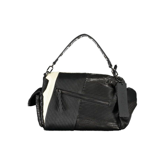 Desigual Black Polyethylene Handbag black-polyethylene-handbag-38