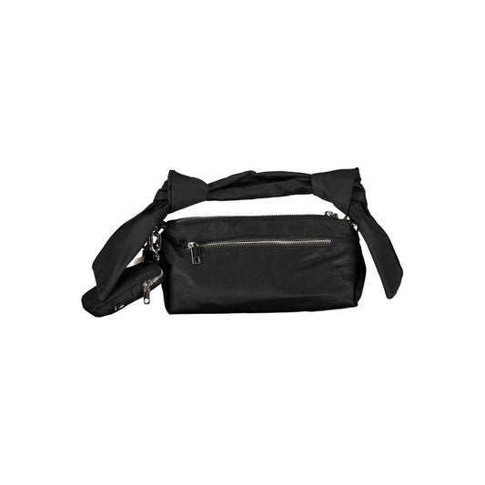 Desigual Black Polyester Handbag black-polyester-handbag-6