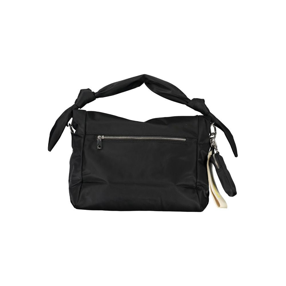 Desigual Black Polyester Handbag black-polyester-handbag-7