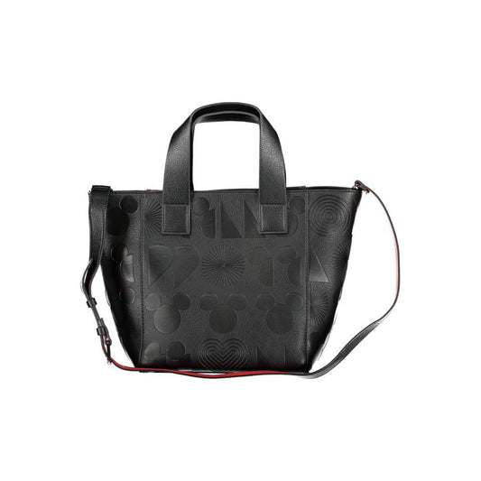Desigual Black Polyethylene Handbag black-polyethylene-handbag-103