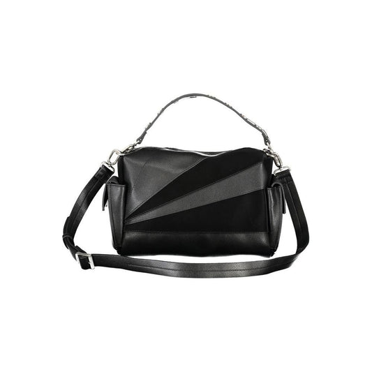 Desigual Black Polyethylene Handbag black-polyethylene-handbag-104