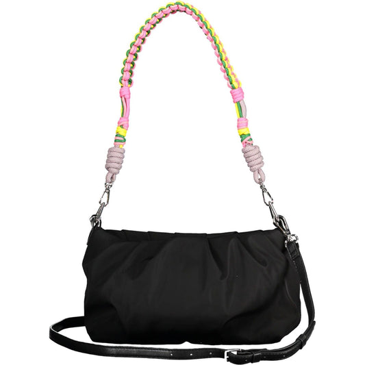 Desigual | Chic Black Contrast Detail Handbag| McRichard Designer Brands   