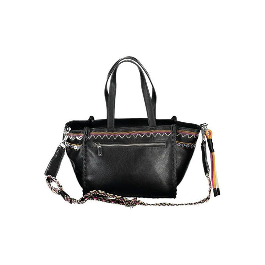 Desigual Black Polyethylene Handbag black-polyethylene-handbag-41