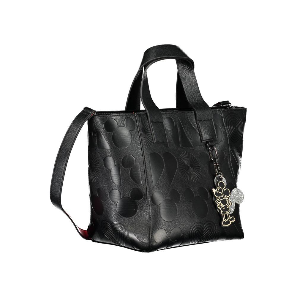 Desigual Black Polyethylene Handbag black-polyethylene-handbag-103