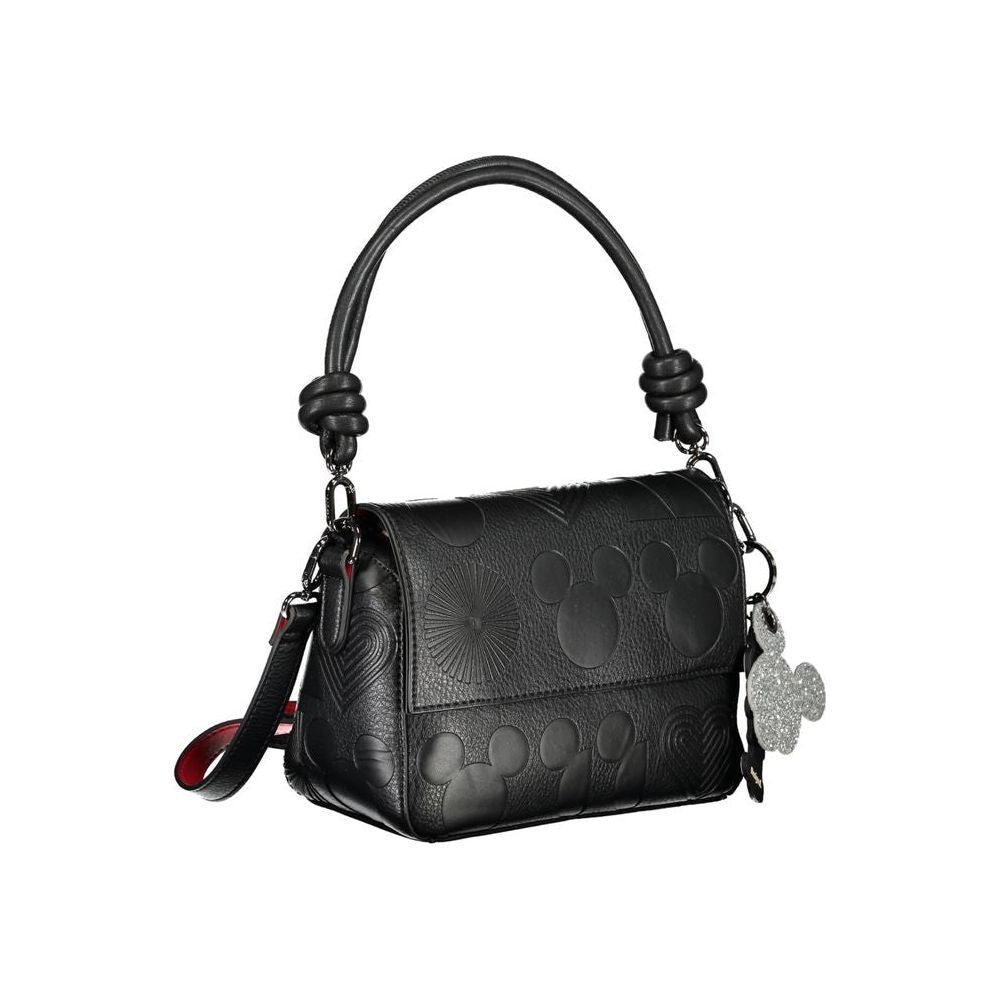 Desigual Black Polyethylene Handbag black-polyethylene-handbag-109