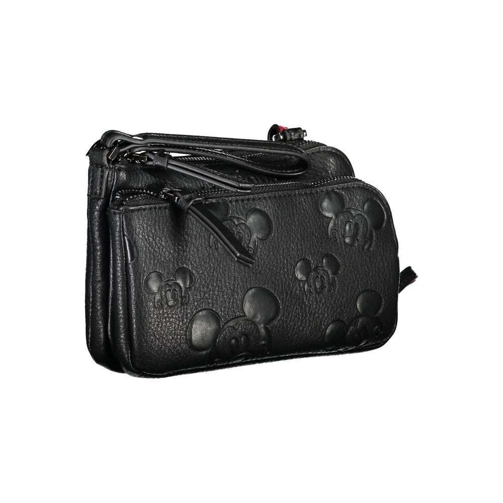 Desigual Black Polyethylene Handbag black-polyethylene-handbag-37