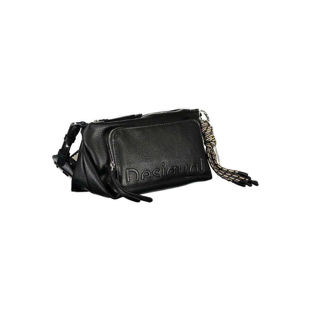 Desigual Black Polyethylene Handbag black-polyethylene-handbag-46