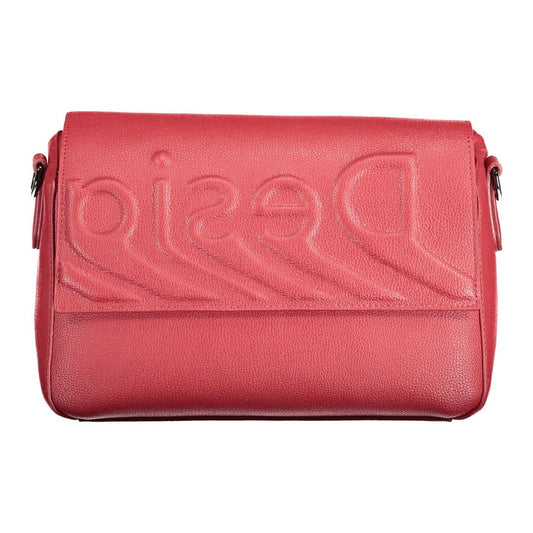 Desigual | Chic Red Contrasting Detail Shoulder Bag| McRichard Designer Brands   
