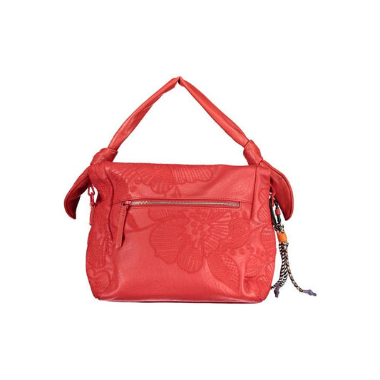 Desigual Red Polyethylene Handbag red-polyethylene-handbag-4