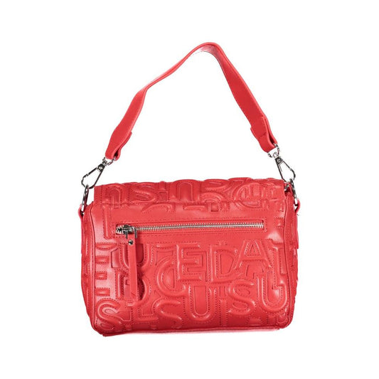 Desigual Red Polyethylene Handbag red-polyethylene-handbag