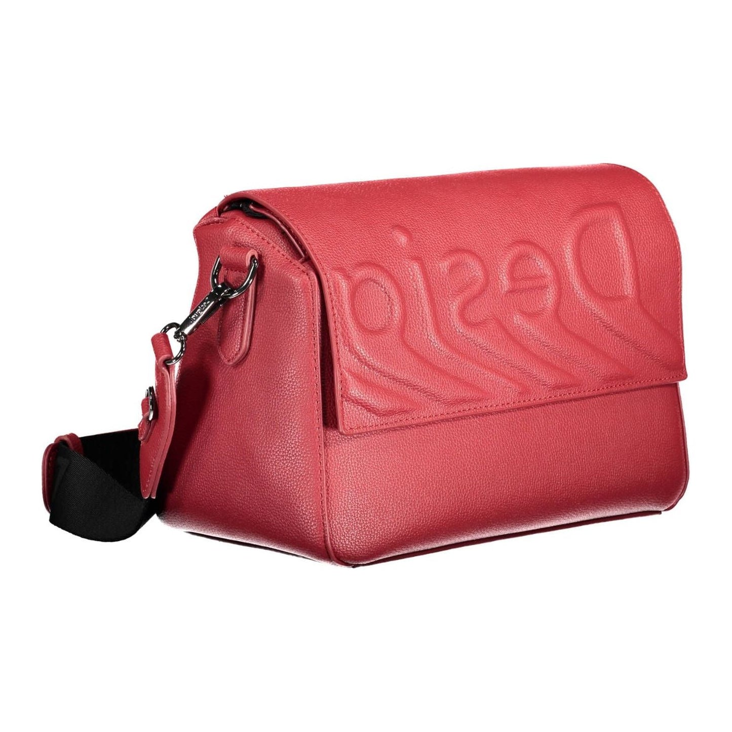 Desigual | Chic Red Contrasting Detail Shoulder Bag| McRichard Designer Brands   