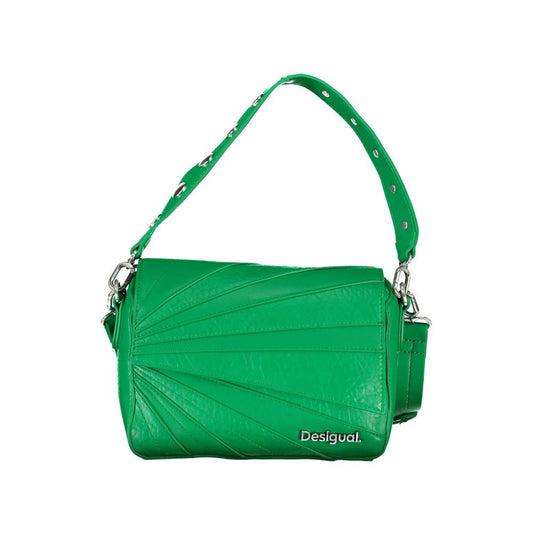 Desigual Green Polyethylene Handbag green-polyethylene-handbag-8