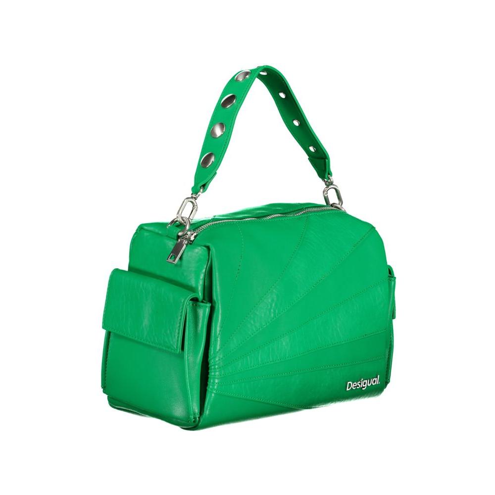 Desigual Green Polyethylene Handbag green-polyethylene-handbag-7