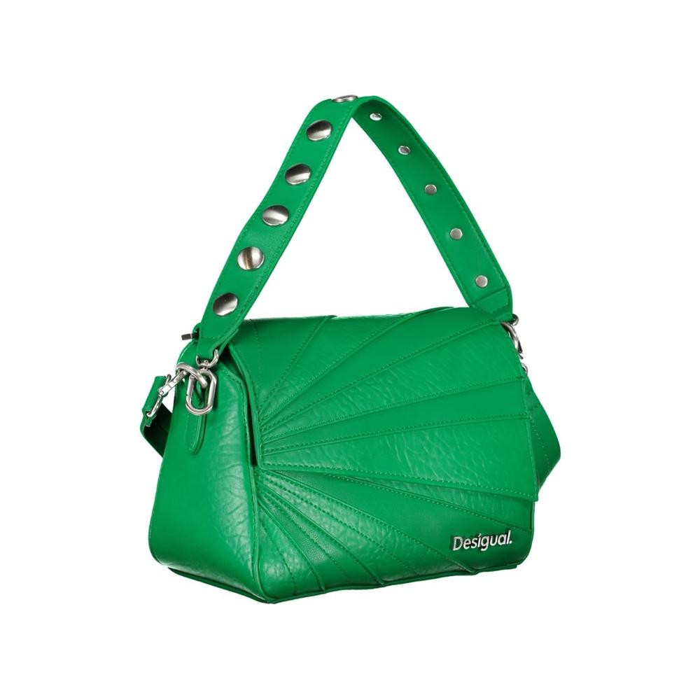 Desigual Green Polyethylene Handbag green-polyethylene-handbag-8