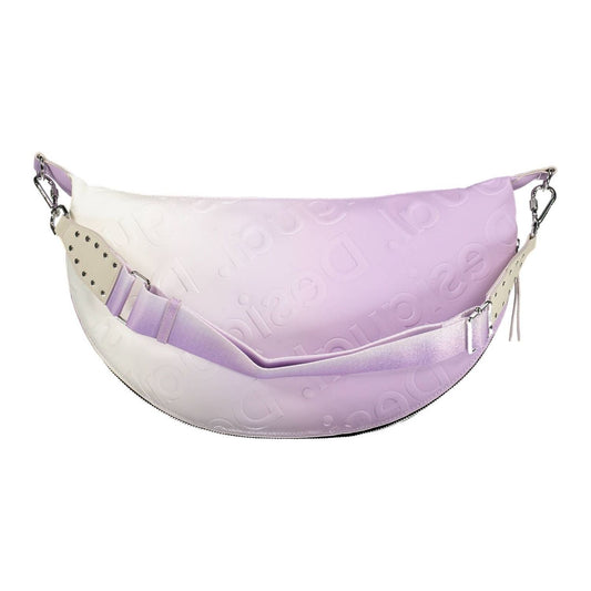Desigual | Elegant Purple Expandable Handbag with Contrasting Details| McRichard Designer Brands   
