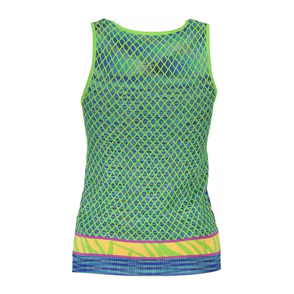Desigual Chic Contrasting Green Tank Top chic-contrasting-green-tank-top